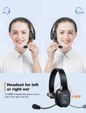TECKNET Bluetooth Headset with Mic Noise Canceling
