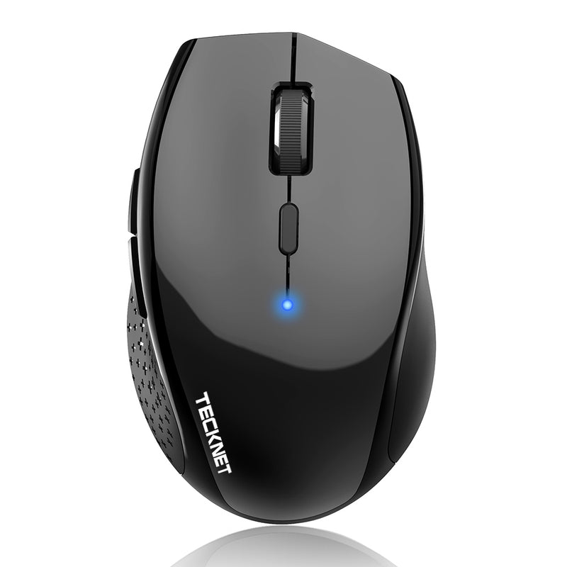  TECKNET Wireless Mouse, 6-Level Adjustable 4800 DPI Computer  Mouse, 2.4G USB Cordless Mouse, Mouse with 6 Buttons, Mouse for Laptop,  Windows, Chromebook, Office PC (Black) : Electronics