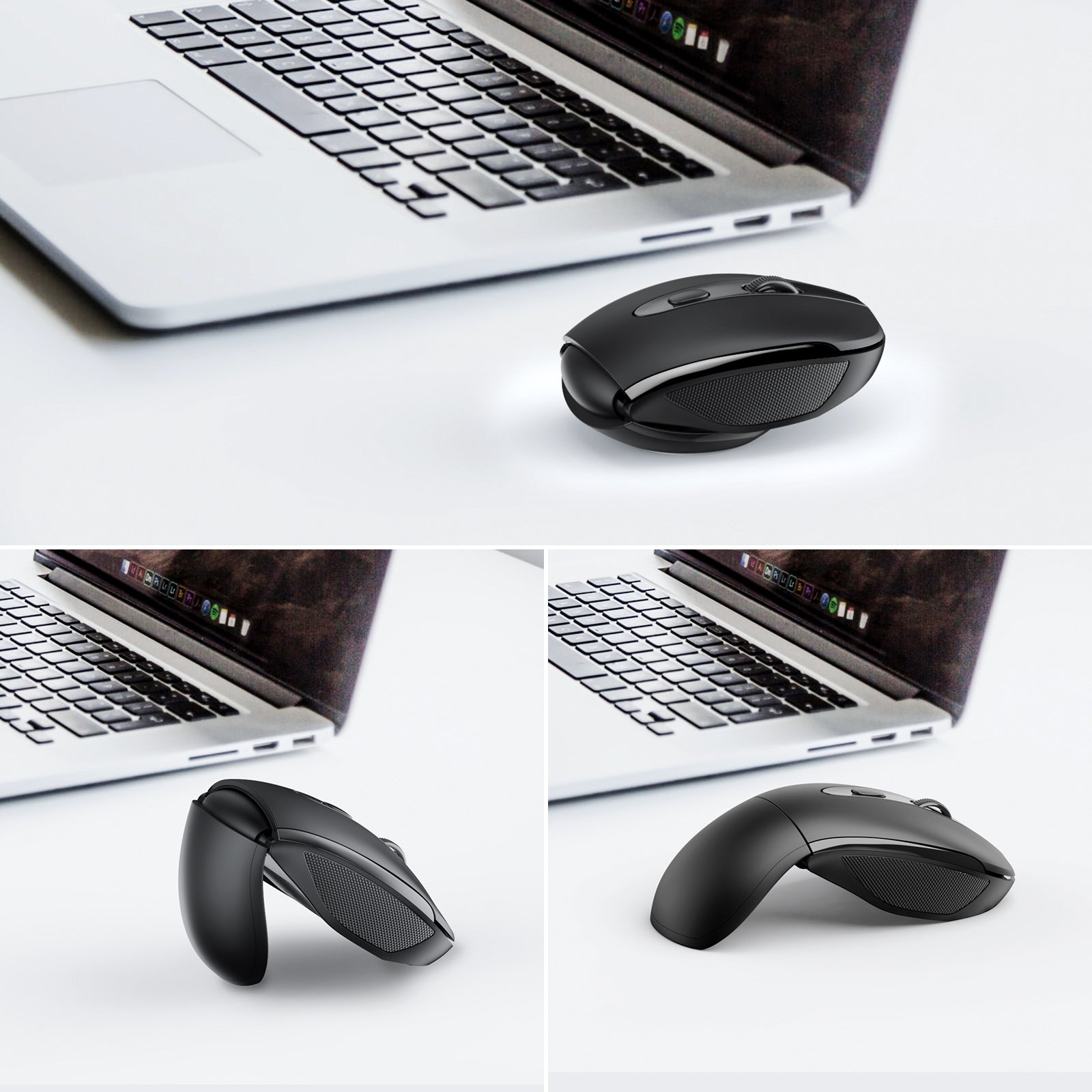 TECKNET Foldable 2.4G 2000 DPI Wireless Mouse