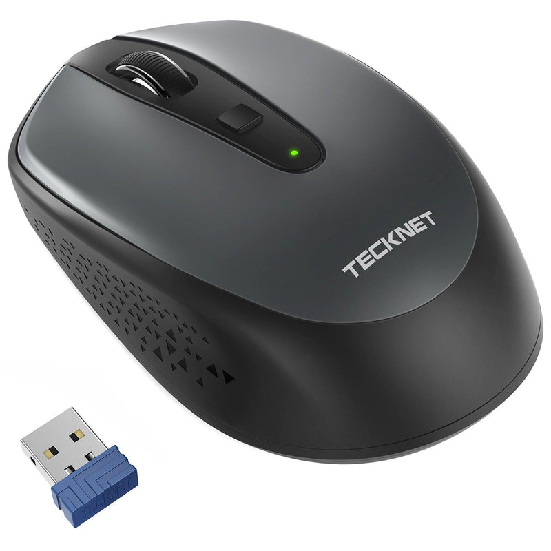 TECKNET Wireless Mouse, 2.4G Computer Mouse with USB Receiver, 3 Adjustable DPI, 18 Month Battery Life - TECKNET