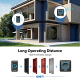 TECKNET Wireless Doorbell with 60 Chimes & 5 Volume Levels