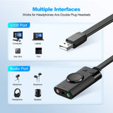 TechRise USB to 3.5mm Audio Jack Adapter