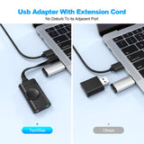 TechRise USB to 3.5mm Audio Jack Adapter