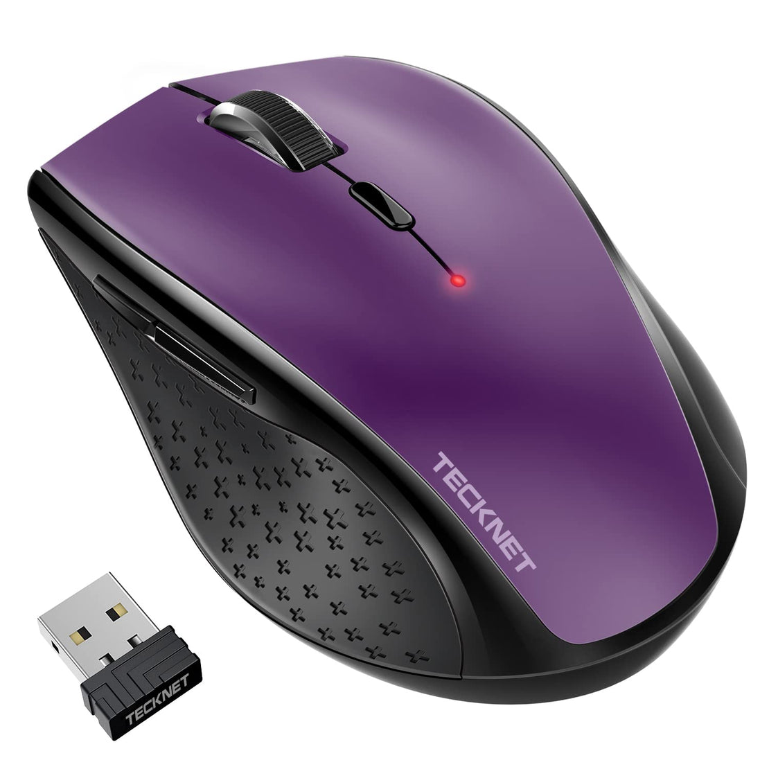TECKNET Wireless Mouse, 2.4G USB Computer Mouse with 6-Level Adjustable 3200 DPI