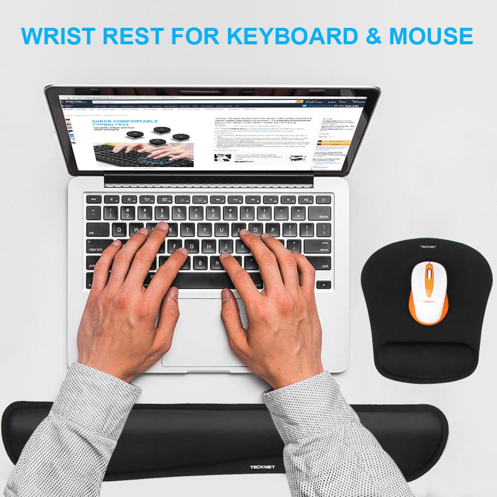 TECKNET Keyboard Wrist Rest and Mouse Pad with Wrist Support - TECKNET