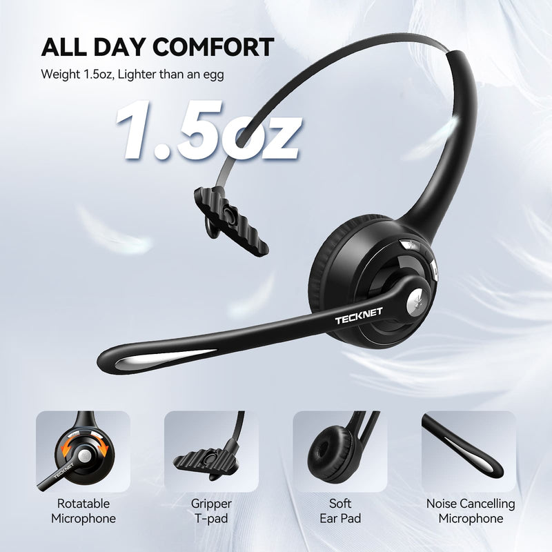 Wireless Headphones Bluetooth Headset Noise Cancelling Over Ear