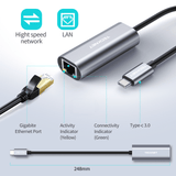 TECKNET USB Type-C to RJ45 Gigabit Ethernet Adapter