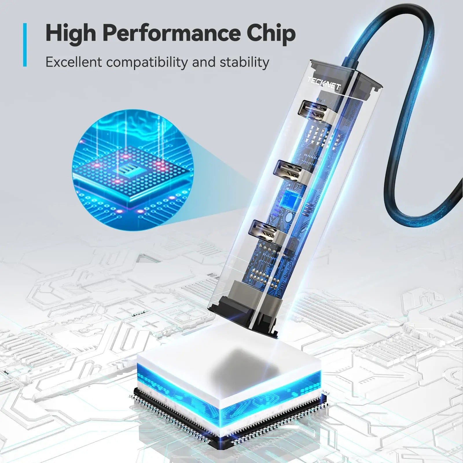 TECKNET USB To RJ45 Gigabit Ethernet Adapter