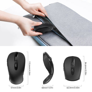 TECKNETTECKNET Foldable 2.4G 2000 DPI Wireless Mouse - [Color/Material] [Main Feature] for [Target Device/Scenario]