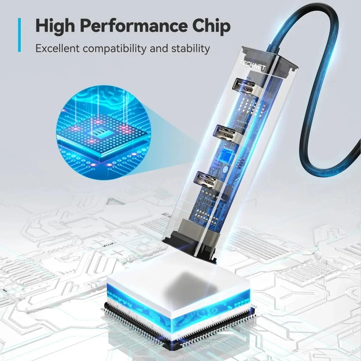 TECKNETTECKNET USB To RJ45 Gigabit Ethernet Adapter - [Color/Material] [Main Feature] for [Target Device/Scenario]