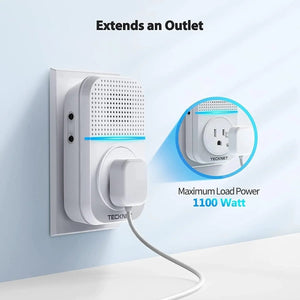 TECKNETTECKNET Wireless Self - Powered Doorbell with Extra Socket - [Color/Material] [Main Feature] for [Target Device/Scenario]